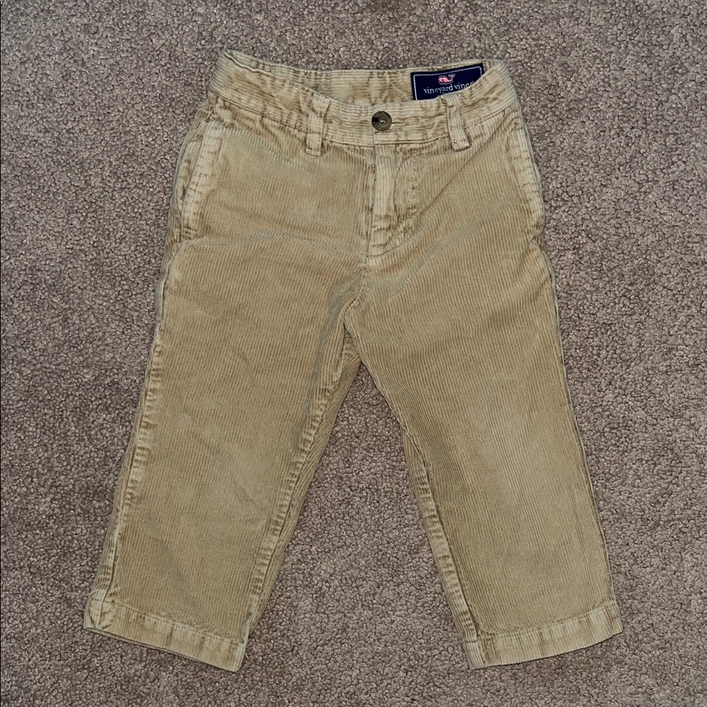Vineyard Vines Beige Corduroy Trousers Toddler 2T